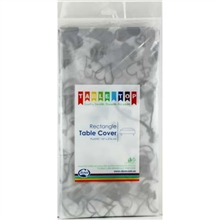 Tablecover Rectangular Silver Hearts