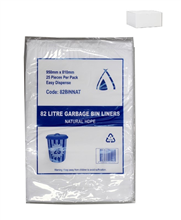 Tailored Garbage Bag 82L Clear 25 Packet 10 Carton