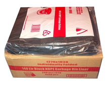Tailored Garbage Bags 140L Regular Duty 200CTN