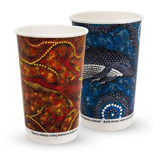 Tailored Hot Cup 16OZ DWall Indigenous 25PK