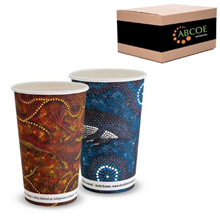 Tailored Hot Cup 16OZ DWall Indigenous 500CTN