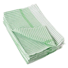 Tea Towel Vogue Wonderdry Green  White 10PK