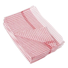 Tea Towel Vogue Wonderdry Red  White 10PK