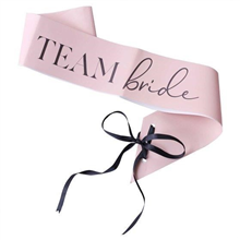 Team Bride Maid Of Honour Paper Sash
