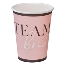 Team Bride Paper Cup 266ml 8pk