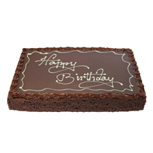 The French Kitchen Cake Half Slab Choc HBday 11kg