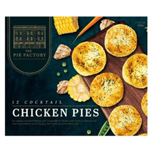 The Pie Factory Cocktail Pies Chicken 12PK
