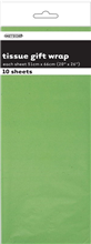 Tissue Paper Apple Green 10 Pack