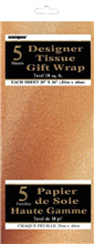 Tissue Paper Gold Metallic 5 Pack