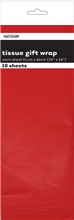Tissue Paper Red 10 Pack