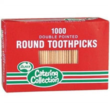 Toothpicks Round  2 Point 1000 Pack