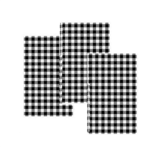 Trenton Greaseproof Paper Gingham Black  White 200PK