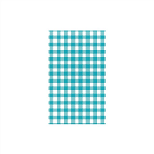 Trenton Greaseproof Paper Gingham Teal  White 200Pk