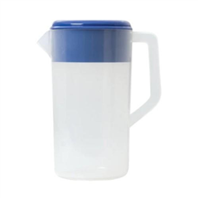 Trenton Jug Clear Plastic Blue With Lid 25L