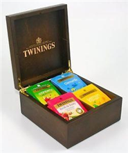 Twinings Tea Chest 4 Flavours  Wooden Box With Lid