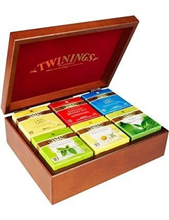 Twinings Tea Chest 6 Flavours  Wooden Box With Lid