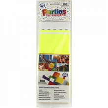 Tyvek Wristband Yellow 100Pk 