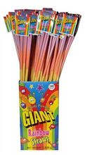 UCANDY GIANT RAINBOW STRAWS 13G 140CTN