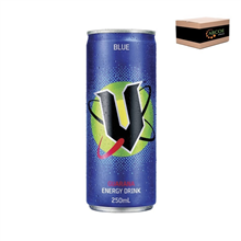 V Can Blue 250ml 24Ctn