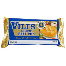 Vilis Beef Pies 340g 4PK