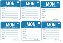 Vogue Removable Day of the Week Label Monday 500Roll