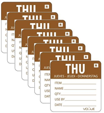 Vogue Removable Day of the Week Label Thursday