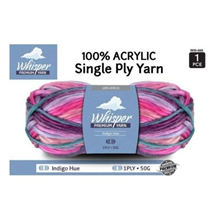 Whisper Yarn 1ply Indigo Hue 50g