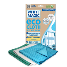 White Magic Microfibre Household 3PK Eco Cloth
