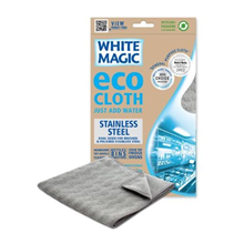 White Magic Microfibre Stainless Steel Eco Cloth