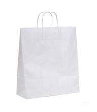 White Paper Bag Twist Handle Extra Small 305x220mm 50 Pack