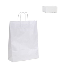 White Paper Bag Twist Handle Midi 420x320mm 250 Carton