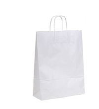 White Paper Bag Twist Handle Small 350x260mm 50 Pack
