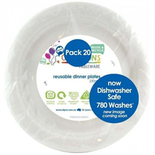 White Round Dinner Plate 20PK ALP