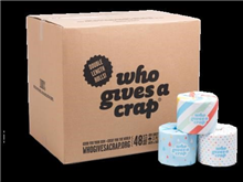 Who Gives A Crap Toilet Paper 3Ply 100 Recycled Paper 400 Sheet 48 Carton