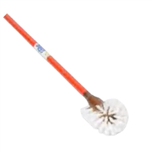 Wood Stock Toilet Brush Nylon Fill with Ext Handle