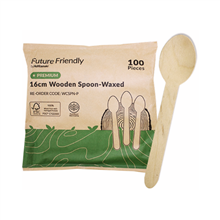Wooden Spoons Brown 100Pk
