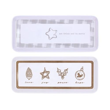 Xmas Melamine Tray Sandwich Rectangular 