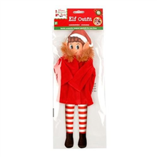 Xmas Naughty Elf Coat W Fluffy Collar