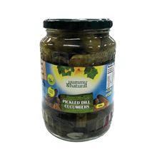 Yummy Natural Pickled Dill Cucumbers 680G
