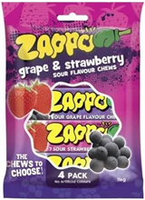 Zappo Grape  Straw Hang Bag 116G 4PK