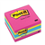 3M 2027RCR POSTIT MEMO CUBE 76 X 76MM SUMMER BRIGHTS