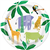ANIMAL SAFARI 9 PAPER PLATE 8PK 73925