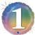 BALLOON FOIL 18 PASTEL RAINBOW 1 UNINFLATED