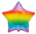 BALLOON FOIL 18 RAINBOW STAR 57600 UNINFLATED