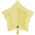 BALLOON FOIL 18 STAR MATTE YELLOW UNINFLATED