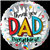 BALLOON FOIL 18 THANK YOU DAD UNINFLATED
