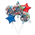 BALLOON FOIL BOUQUET AVENGERS 5PK UNINFLATED