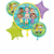BALLOON FOIL BOUQUET COCOMELON 5PK UNINFLATED