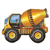 BALLOON FOIL STANDING AIRZ CEMENT MIXER 211211