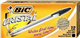 BIC CRISTAL BALLPOINT PENS MEDIUM BLACK BOX 12